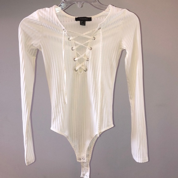 Primark Tops - 🌻White Bodysuit